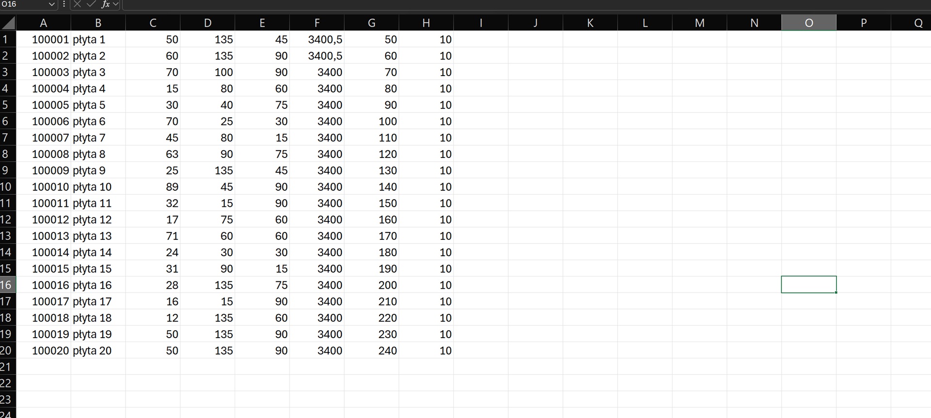 Przykładowy plik z listą przedmiotów do dzierżawy